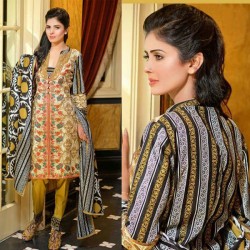 Reeva Linen Embroidered Unstitched Suit 6A